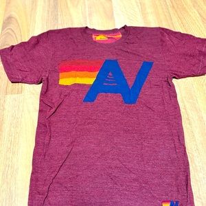 Aviator nation, unisex size small burgundy, T-shirt, barely worn